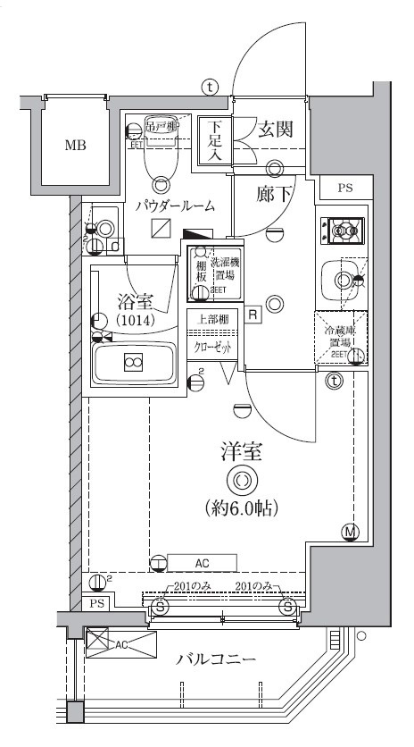 クオリタス南大井の間取り