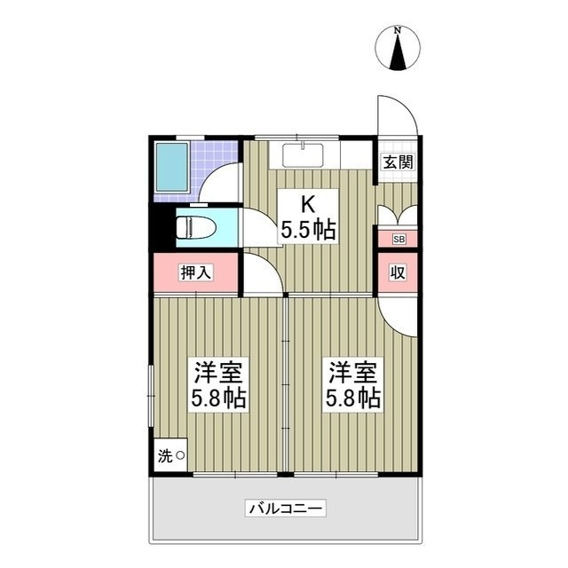 フタバハイツの間取り