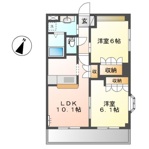 ルミナスハイムの間取り