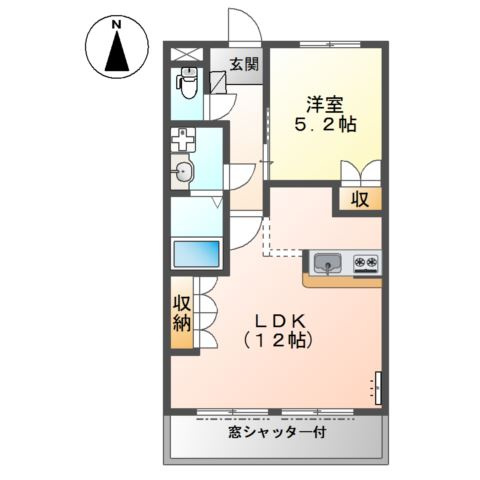 グランチェスタ　ＮＯＲＴＨの間取り