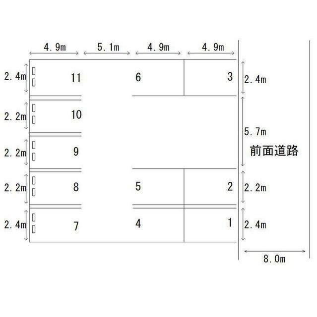 高屋条里３丁目駐車場の間取り