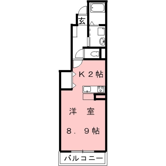 クロスローズ壱番館の間取り