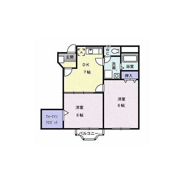 エステート川島の間取り