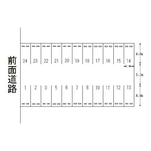 岐阜市西荘２丁目の駐車場の間取り