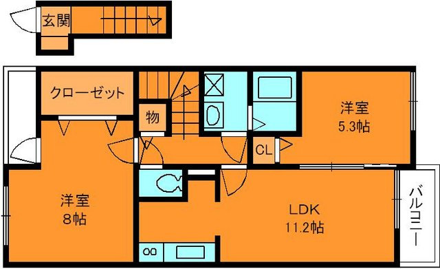 アルブル　ポルテの間取り