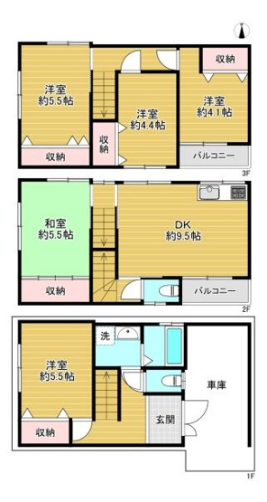 【間取り】 | ■平成10年3月建築5DK♪
■河内花園駅徒歩7分の好立地♪
■南向き♪