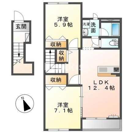 ルミエールウエストの間取り|間取図