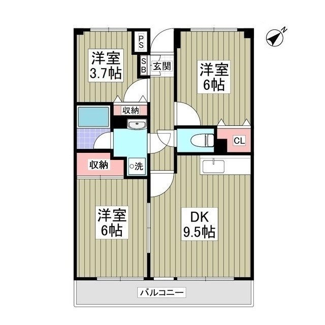 グランパレス小熊の間取り