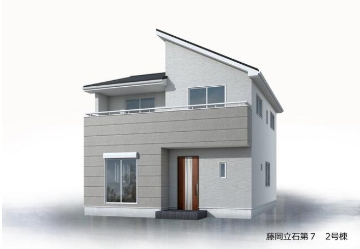藤岡市立石第７（全5棟）2号棟の外観パース|外観パースです
