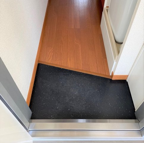 レオパレスフェザーハウスの玄関