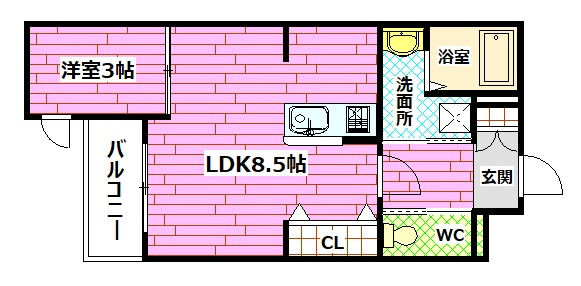 月光安芸区中央の間取り