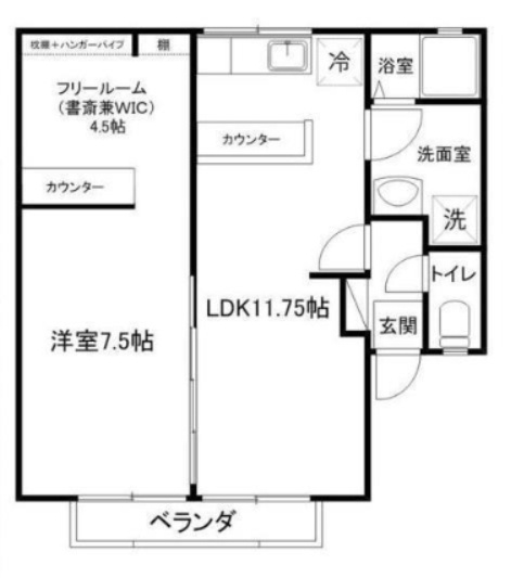 ブルースカイ山本Ⅱの間取り