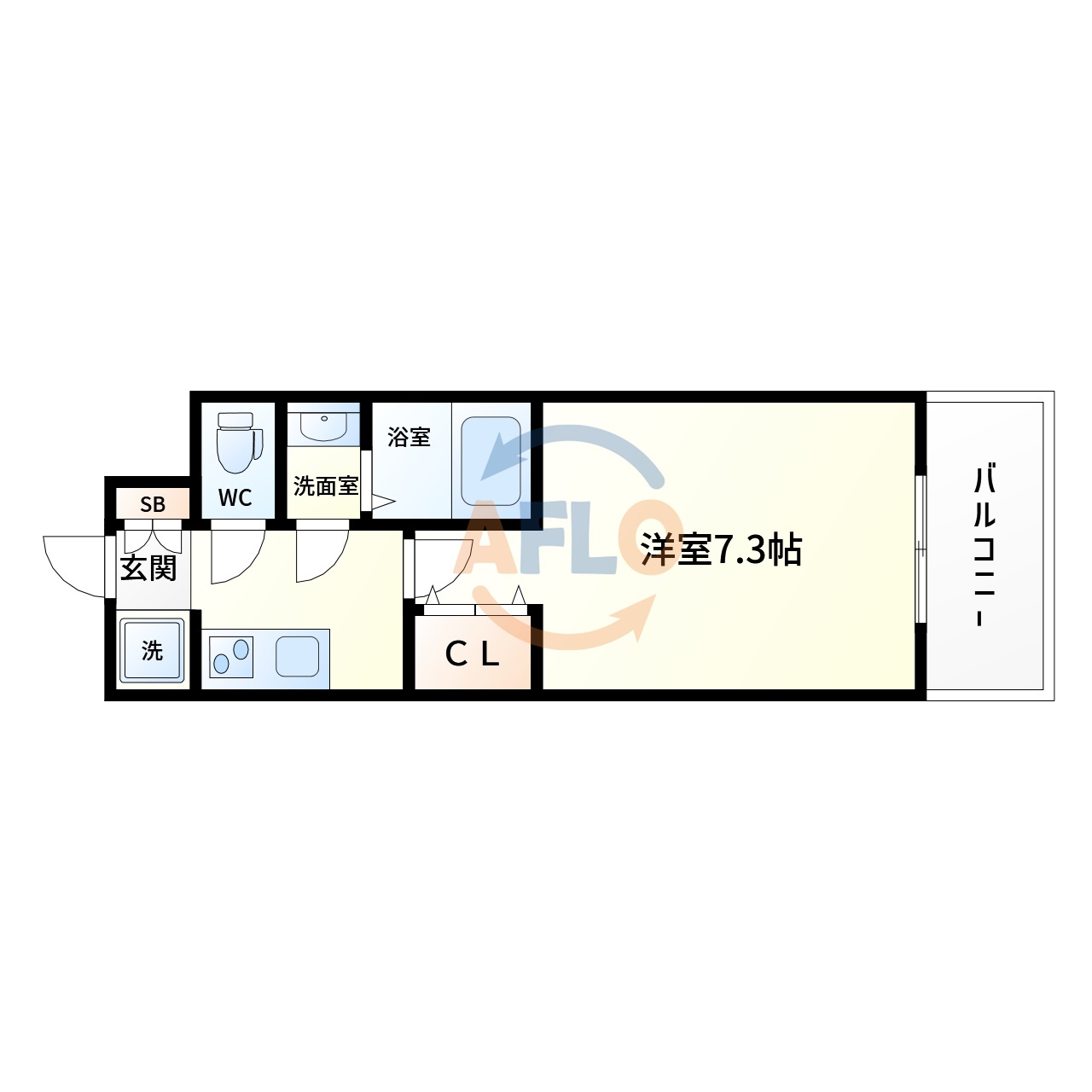 グランカーサ高井田の間取り|スプランディッド高井田　間取り図