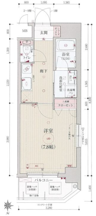 ベラジオ雅び四条通Ⅱの間取り