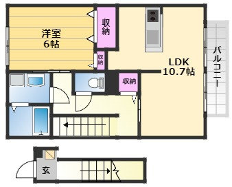 【間取り】 | シンプルライフＢ