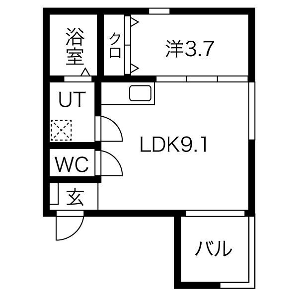 BELLE ROSE大江 WEST(A棟)
