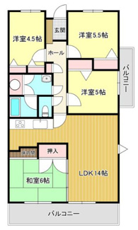 【間取り】 | ＪＧＭシュリアン熊本南