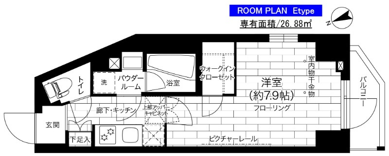 ステージグランデ亀有アジールコートの間取り