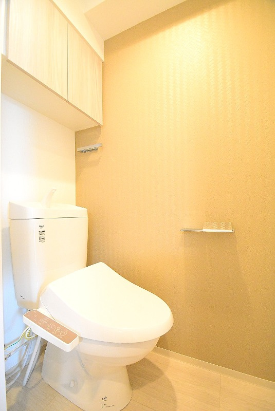 ステージグランデ亀有アジールコートのトイレ|落ち着いた色調のトイレです