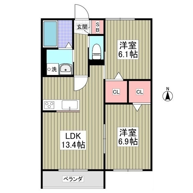 グラントレ宮城の間取り