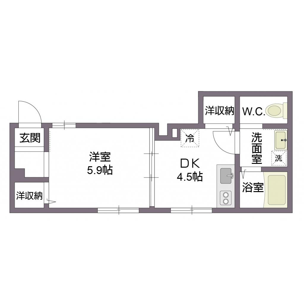 ハルキ押上の間取り