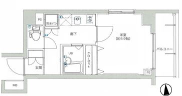 Verona錦糸町ⅡLussoの間取り