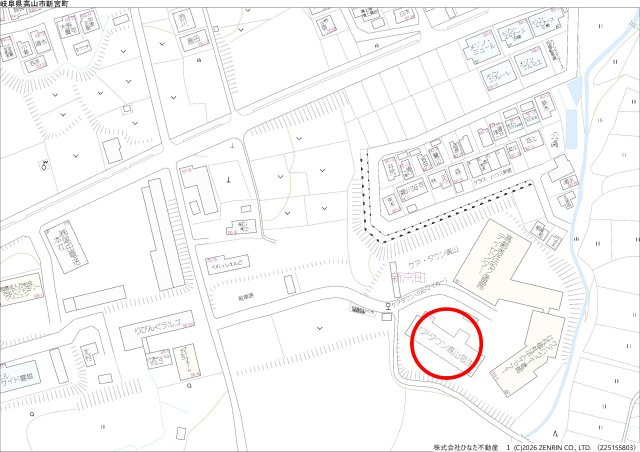2026/8/2NEW　売マンション　高山市新宮町　650万　ケアタウン悠生4階の地図