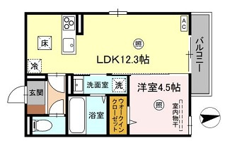 フェリーチェ亀山　Ｂ棟の間取り