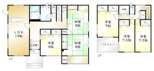 島内　中古住宅の間取り
