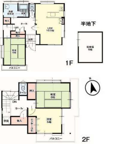 坂戸市西坂戸　中古売戸建の間取り