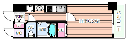 【間取り】 | エステムコート新大阪Ⅵエキスプレイス