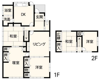 【間取り】 | 熊本県熊本市東区長嶺東２丁目