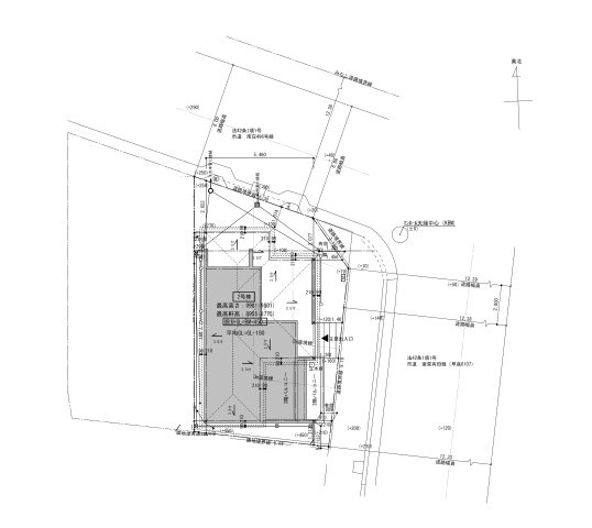福岡市早良区南庄3丁目第2-2棟（2号棟）の区画図|配置図（2号棟）