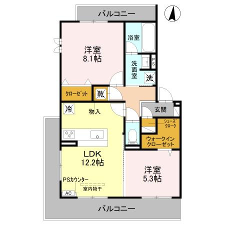 SAKURA CIELの間取り