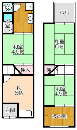新橋町テラスの間取り