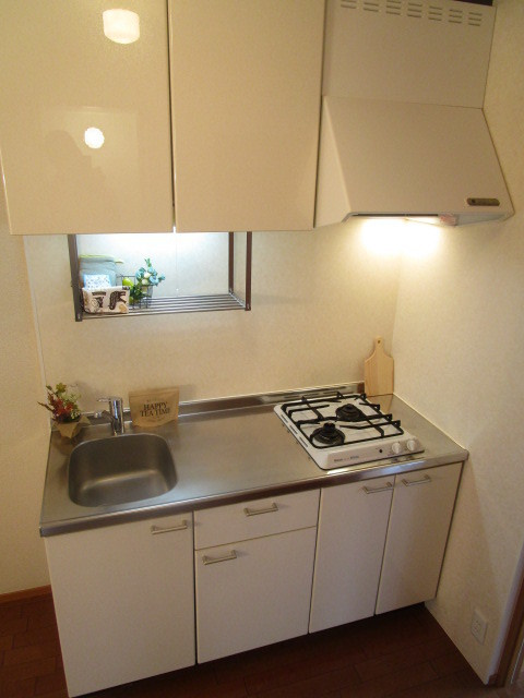 メゾン錦糸町のキッチン|★ガス２口システムキッチン／家具はイメージ★