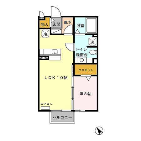 ソレイユの間取り