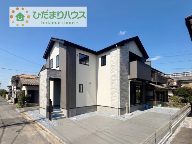 【外観】 | 龍ケ崎市小通幸谷町1期　新築戸建 | 小中学校まで、それぞれ徒歩15分圏内！公園も近く子育て環境良好です(^^)/