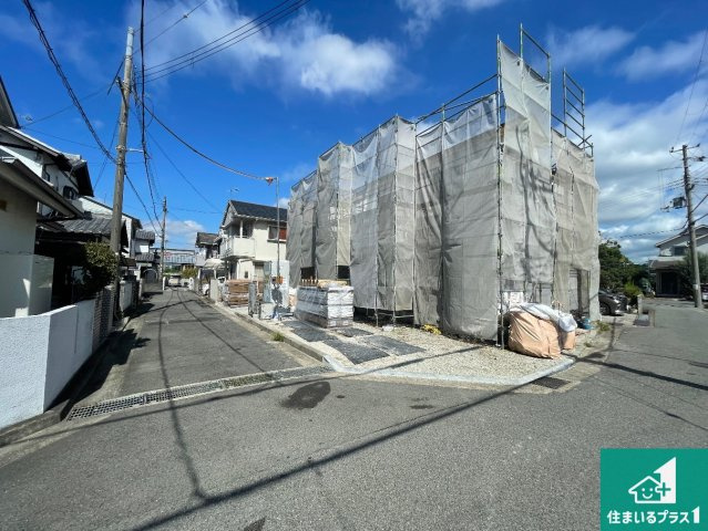神戸市西区玉津町高津橋　新築一戸建ての前面道路含む現地写真|周辺は落ち着いた街並みの住宅地！子育てがしやすい住環境です！まだ未完成ですが、現地でしかわからない事もございます。是非一度ご覧ください。