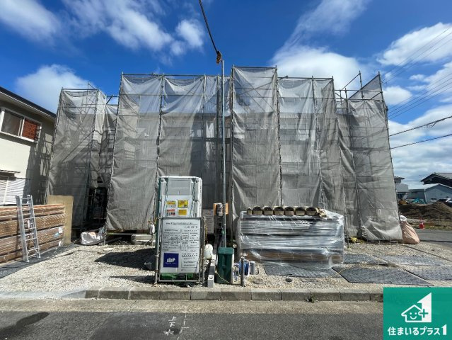 神戸市西区玉津町高津橋　新築一戸建ての外観|現在の進捗状況です！順調に作業進行中、完成が待ち遠しいです！詳細の間取り等、お気軽にお問い合わせください！