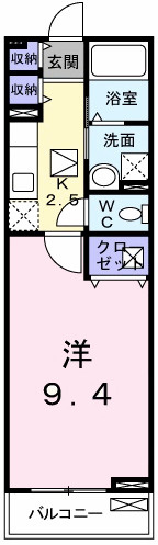 プラシード三宅の間取り