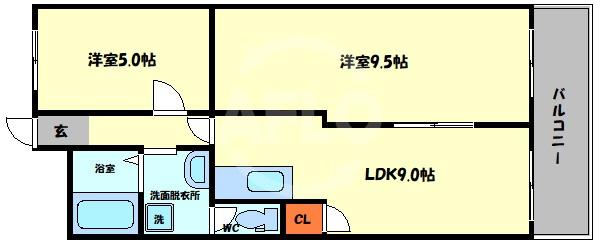 プリンストン布施の間取り|プリンストン布施　間取り