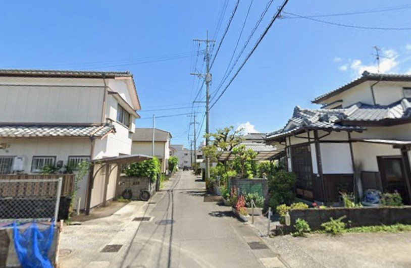 大字恒久の前面道路含む現地写真