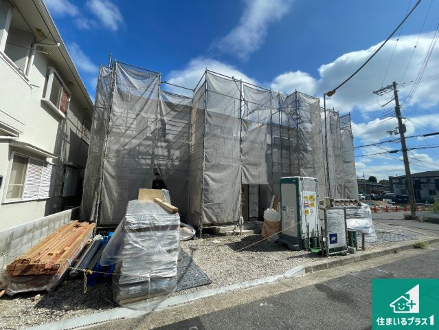 神戸市西区玉津町高津橋　新築一戸建ての外観|現在の進捗状況です！順調に作業進行中、完成が待ち遠しいです！詳細の間取り等、お気軽にお問い合わせください！