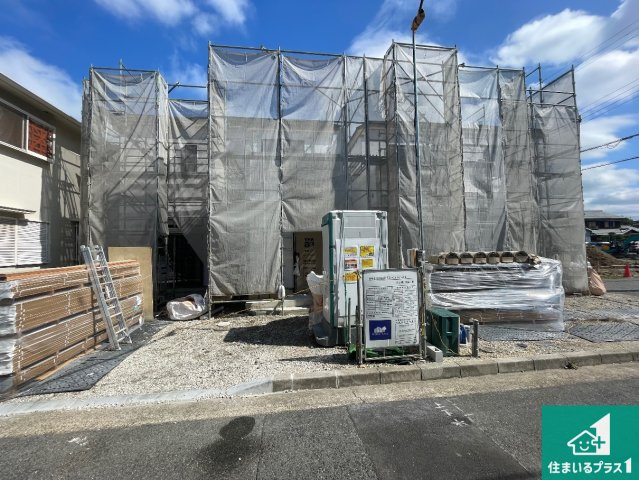 神戸市西区玉津町高津橋　新築一戸建ての外観|周辺は落ち着いた街並みの住宅地！子育てがしやすい住環境です！まだ未完成ですが、現地でしかわからない事もございます。是非一度ご覧ください。