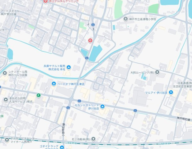 神戸市西区玉津町高津橋　新築一戸建ての地図