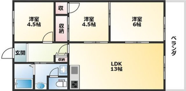 グランレナジア姫路の間取り