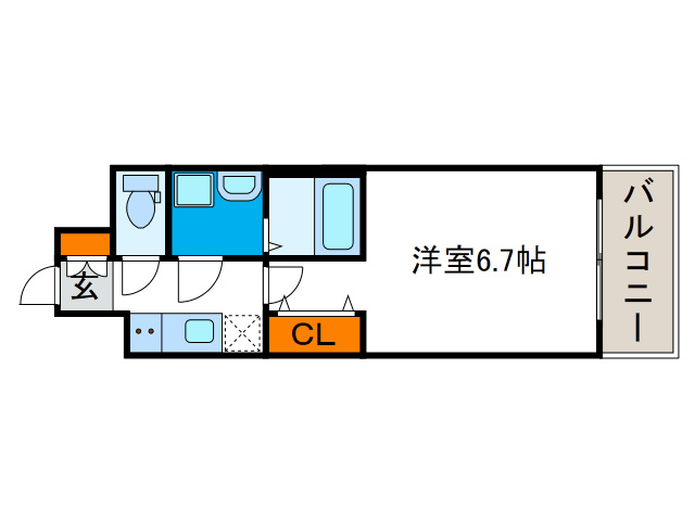 レジュールアッシュ九条の間取り