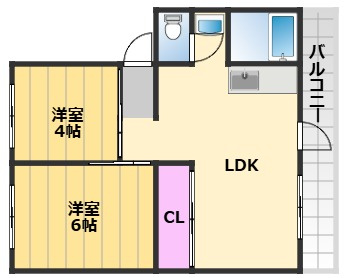 【間取り】 | シティハイツ岸和田
