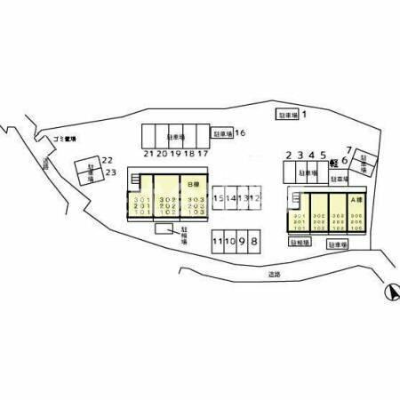 スカイヒル横濱六ツ川Ｂ棟の区画図|スカイヒル横濱六ツ川B棟　区…